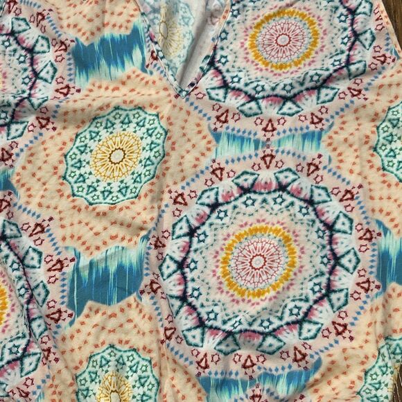 Luli Fama Cover Up Womens Medium Sexy Back Mini Dress Tunic Tank Plunge - Picture 6 of 9